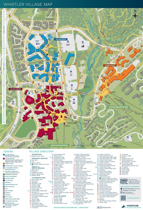 whistler village map|map of whistler village restaurants.